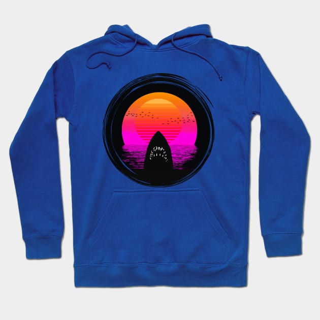 JAWS RETRO FAN ART Hoodie by theanomalius_merch